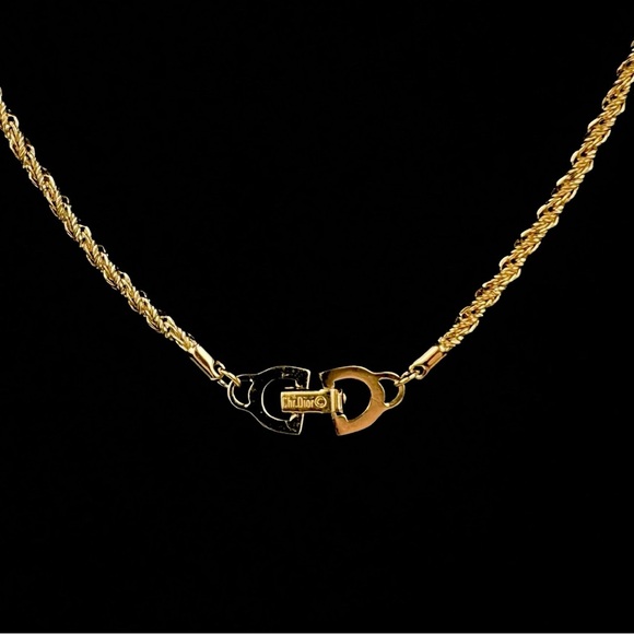 Dior Gold Rope Chain Necklace - Picture 1 of 3